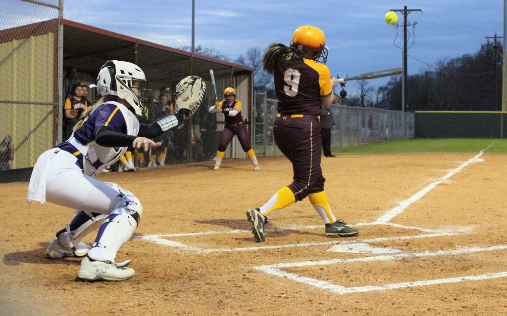 Lady Eagles Win First Softball Game