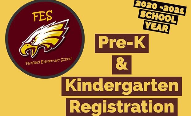 Registration Open For Fairfield Kindergarten, Pre-K