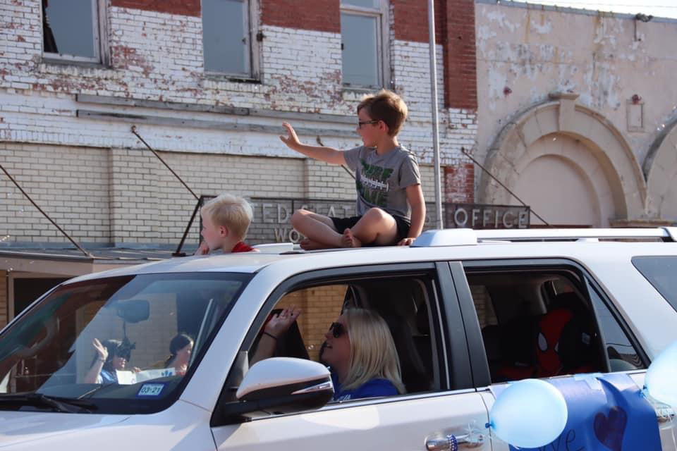 End-of-the-Year Parade for Wortham Elementary