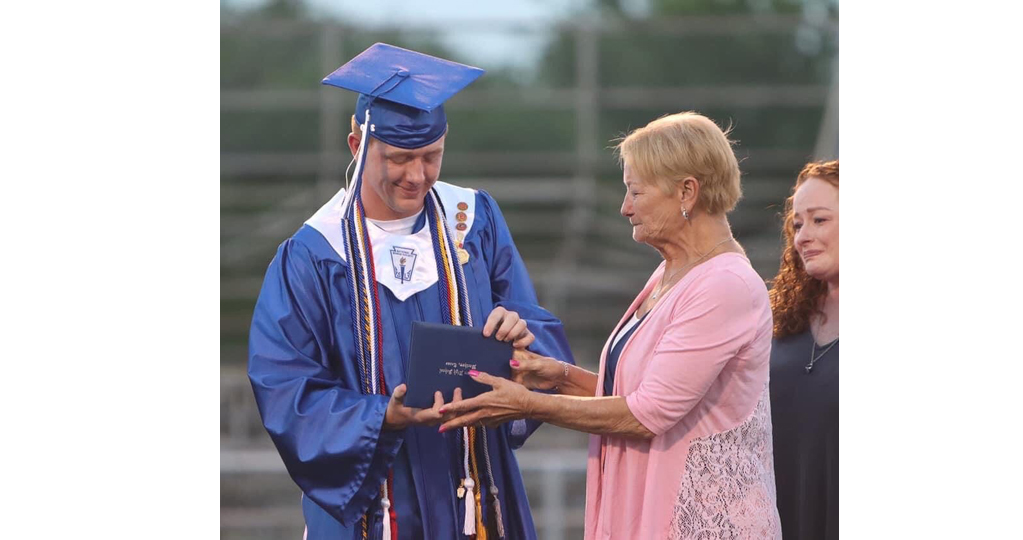 Taking The Field With Family at Wortham Graduation