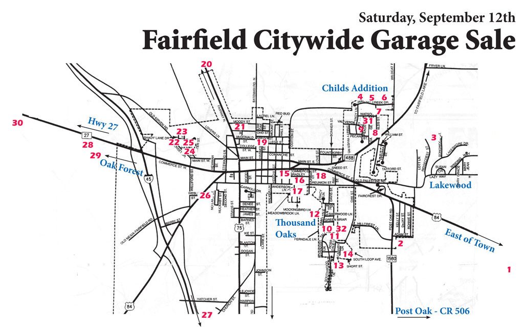 Fairfield City Wide Garage Sale This Saturday, Sept. 12th FCT News