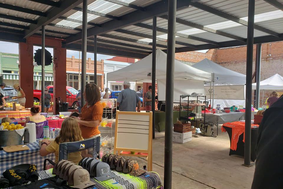 Big Crowds For Teague Farmer’s Market Debut