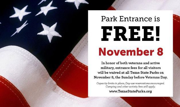 Free Entrance to State Parks to Honor Veterans