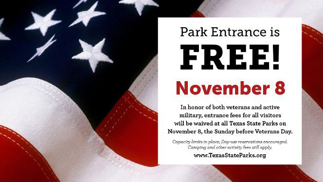 Free Entrance to State Parks to Honor Veterans