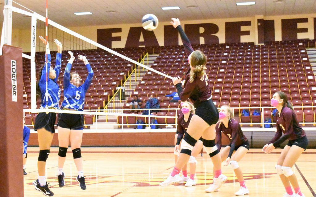 Lady Eagle Volleyball Takes to Court Against Crockett