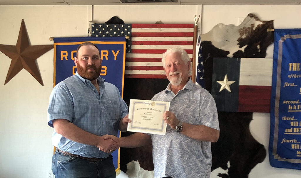 Cruz Joins Fairfield Rotary Club