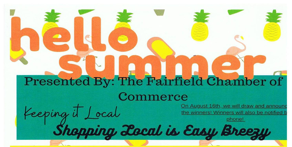 ‘Hello Summer’ – Three Winners, Three Big Prizes, to Support Local Shopping in Fairfield