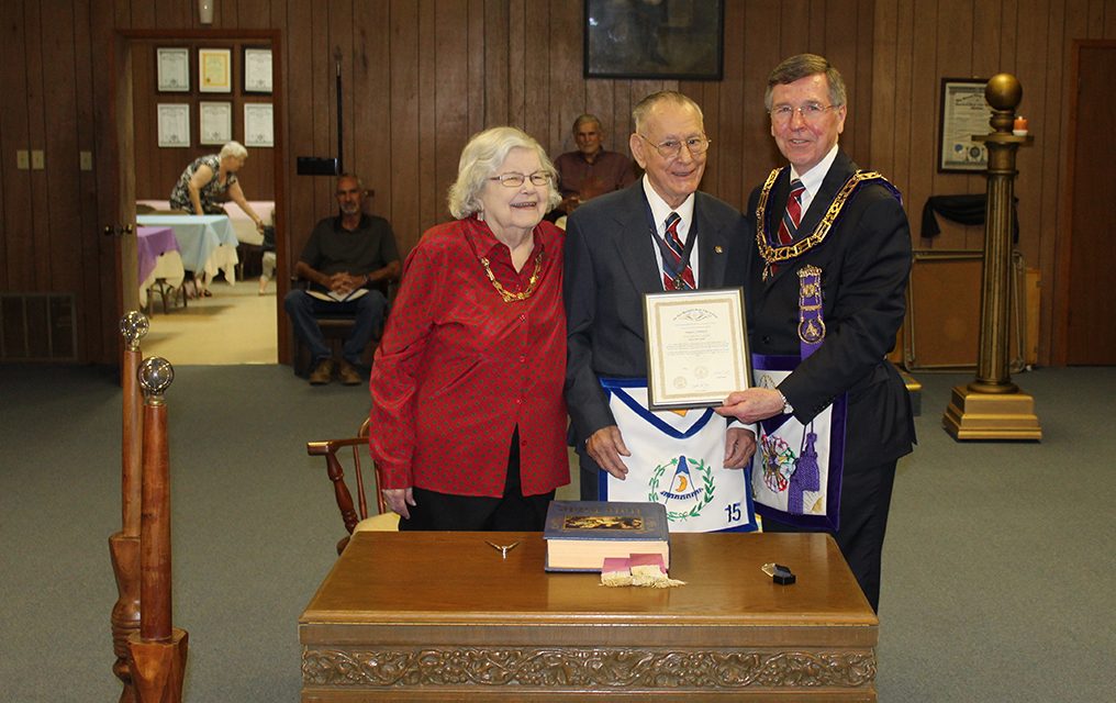 Fairfield Master Mason Honored With Visit by Grand Master