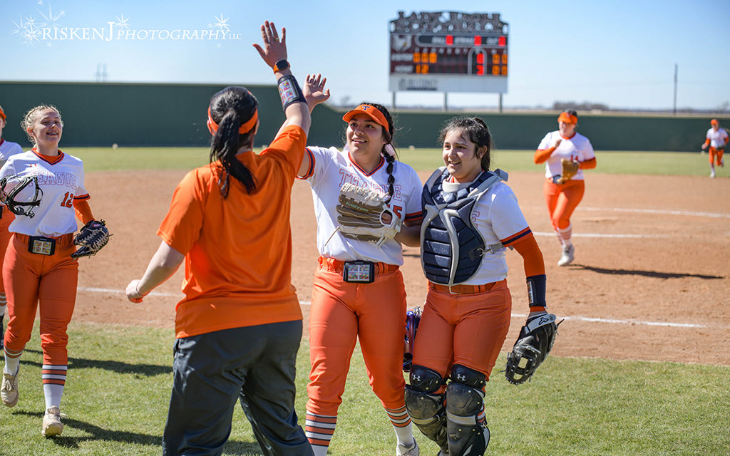 Teague Lion Softball Season Warming Up