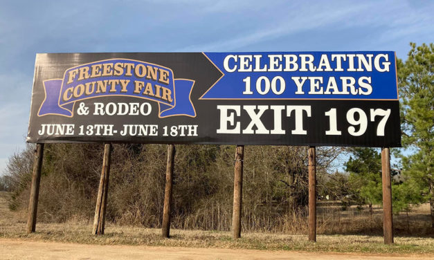 Billboard Signs Up on I-45 for FCFA 100-Year Celebration