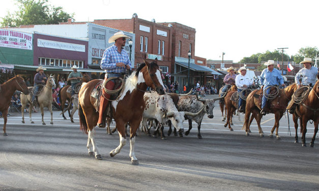 ‘Spirit of Freestone’ parade trophy Goes to Long Chuck Wagon for the 100th County Fair & Rodeo