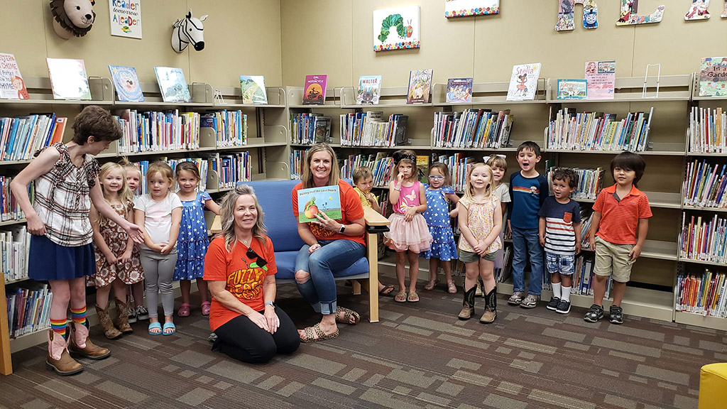 Peaches and Story Time at Fairfield Library