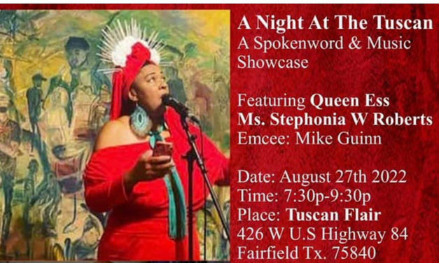 An Evening of Spoken Word This Saturday at Tuscan Flair in Fairfield
