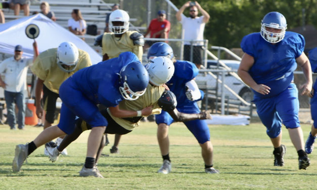 Snapshot:  Wortham Varsity Football Scrimmage Against Italy