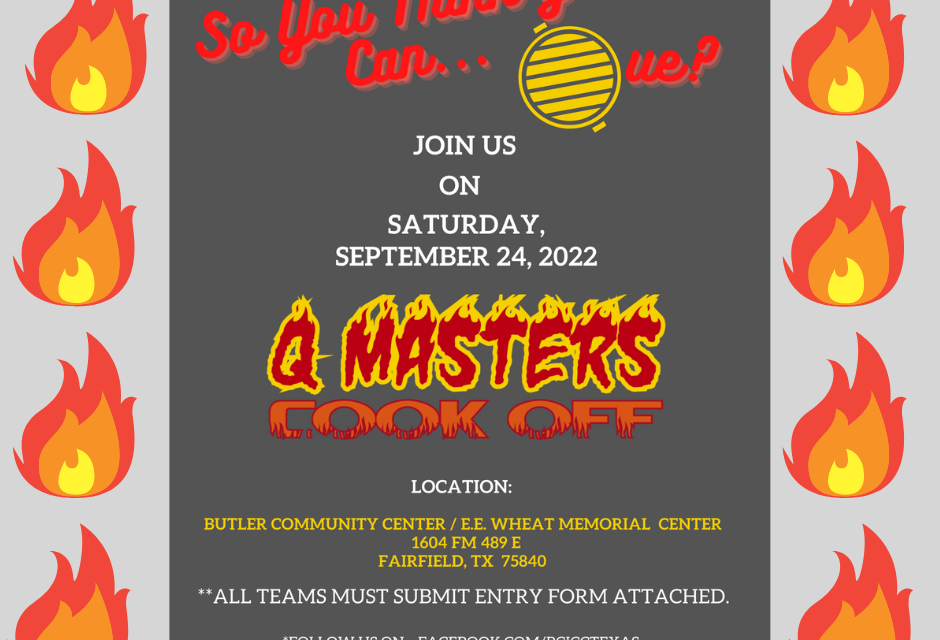 Q-Masters Cook Off and Country Connections Car Show in Butler Sept. 24th