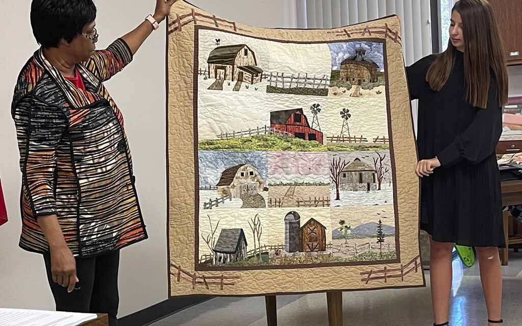 ‘American Heritage Through Quilting’ Presented to Jonathan Hardin Chapter DAR