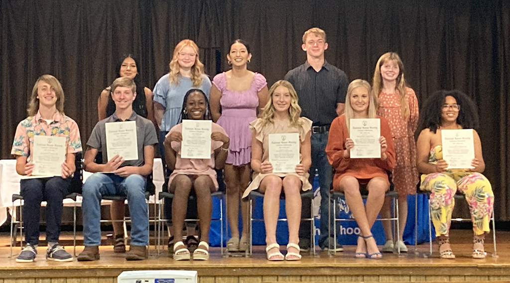 New Students Inducted into Wortham National Honor Society