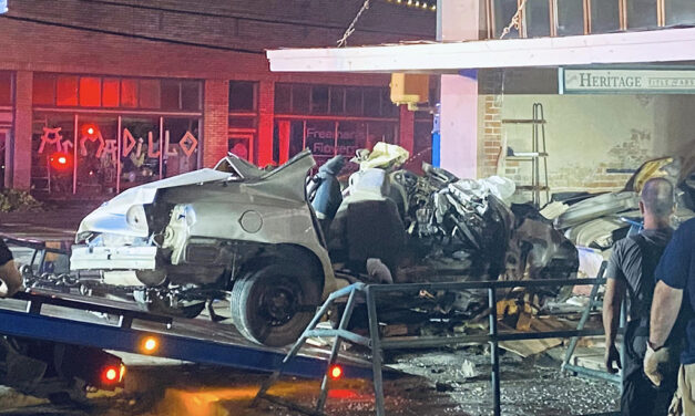 Car Wreck Ends Inside Downtown Business