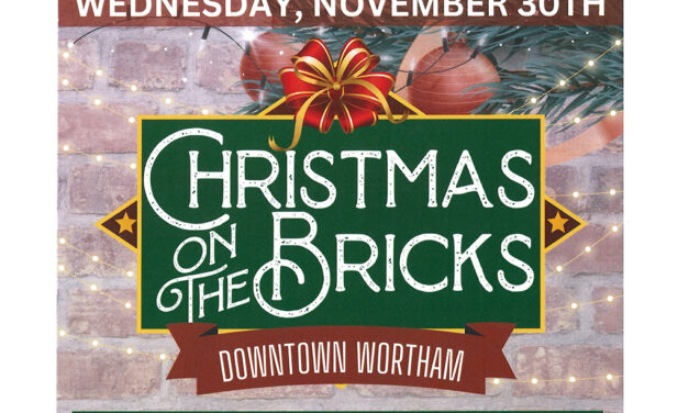 ‘Christmas On The Bricks’ in Downtown Wortham this Wednesday, Nov. 30th