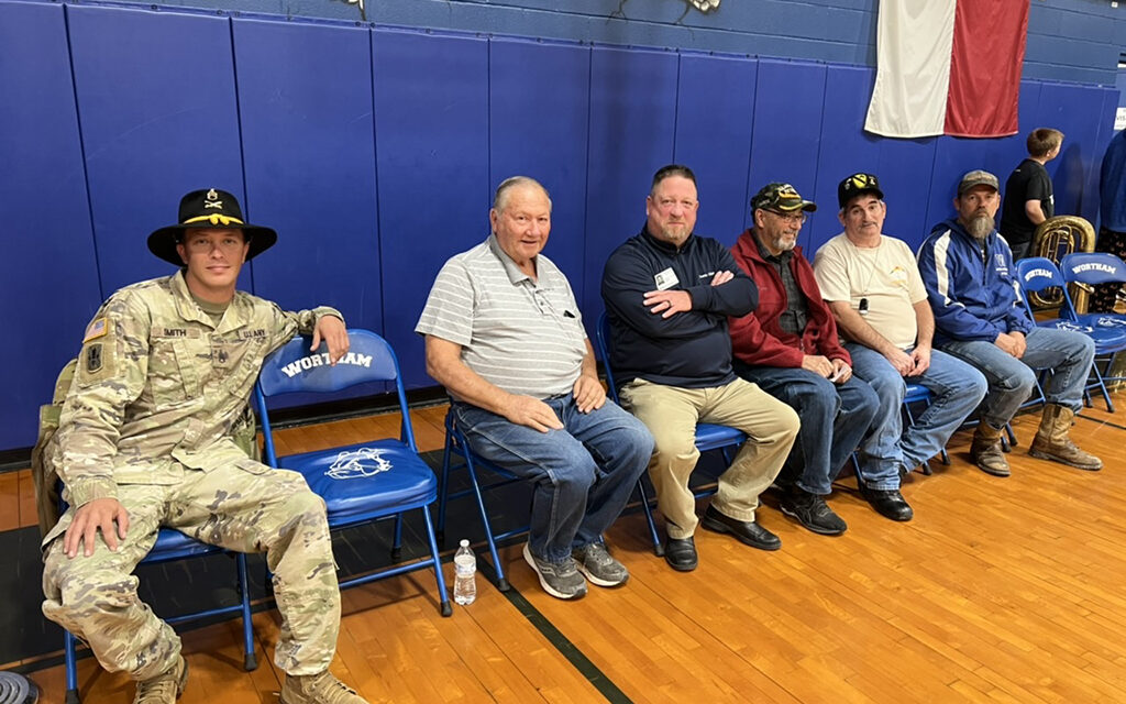 Veterans Spotlighted During Program at Wortham ISD