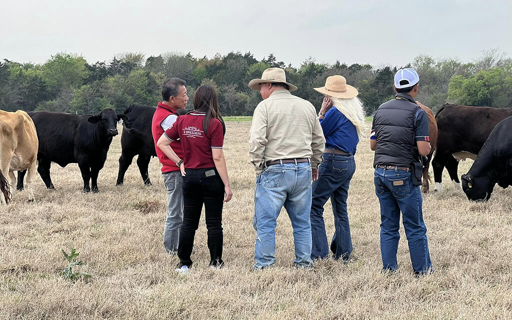 International Visit at Emmons Ranch in Freestone County, Texas
