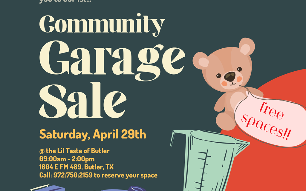 ‘Lil Taste of Butler’ and Community Garage Sale This Saturday at the E.E. Wheat Memorial Community Center