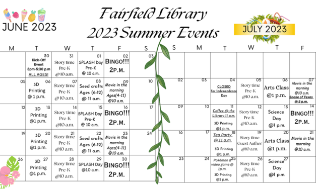 What’s Hap’ning at Your Fairfield Library this Summer