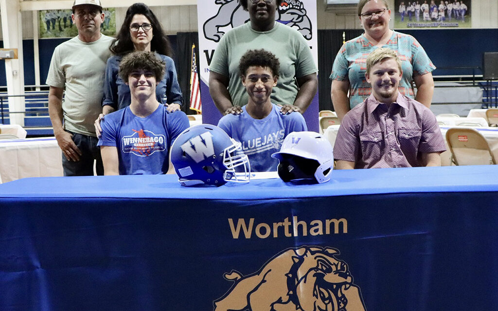 Wortham Signing Day Sees Three Seniors Commit to Playing at College Level
