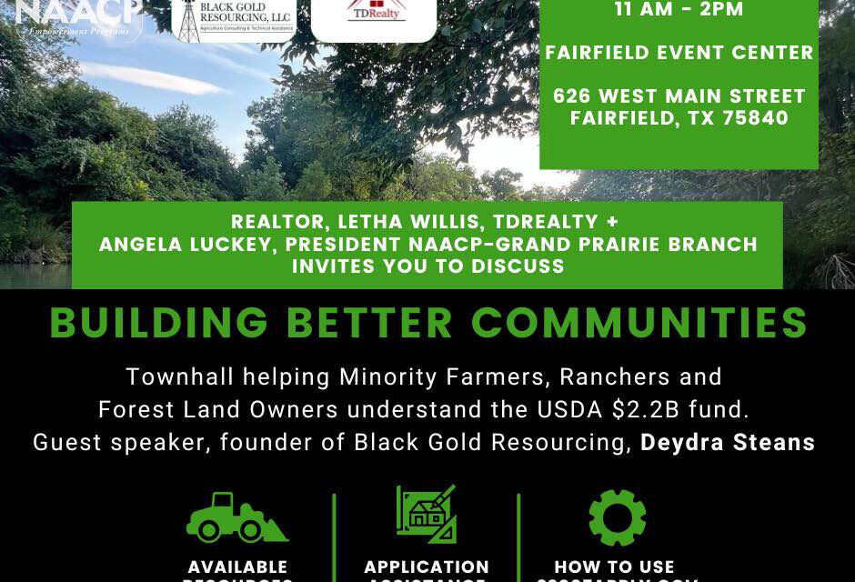Minority Farmers, Ranchers & Forest Landowners Invited to Townhall this Saturday