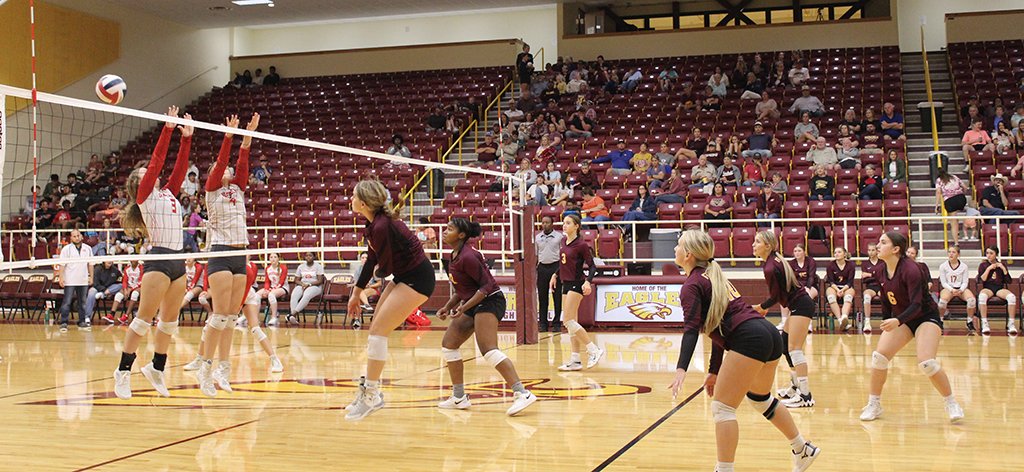 Lady Eagles Volleyball Action
