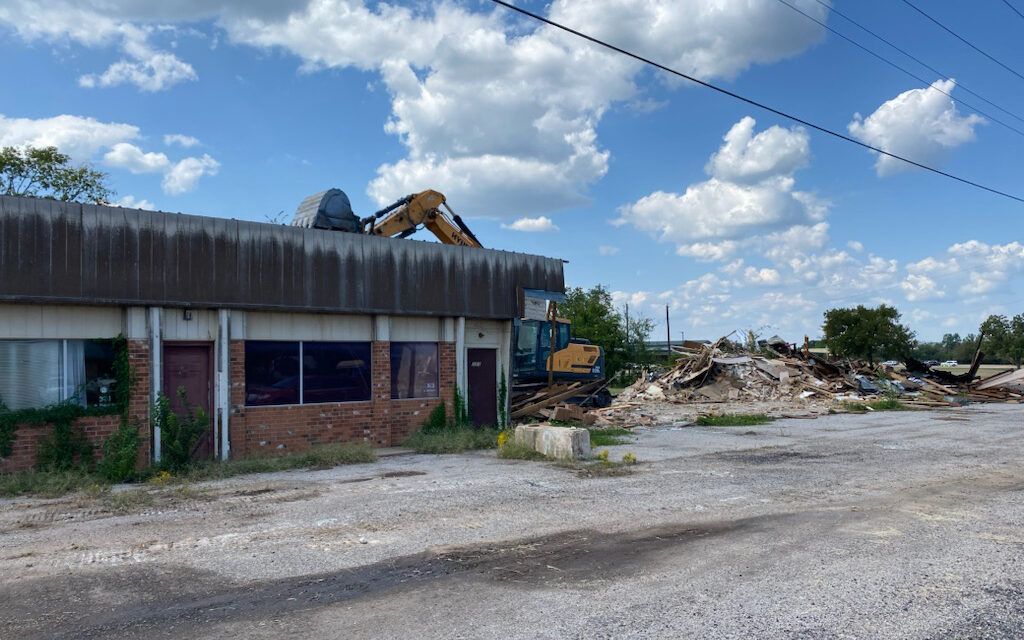 Highway 75 Structure Demolished