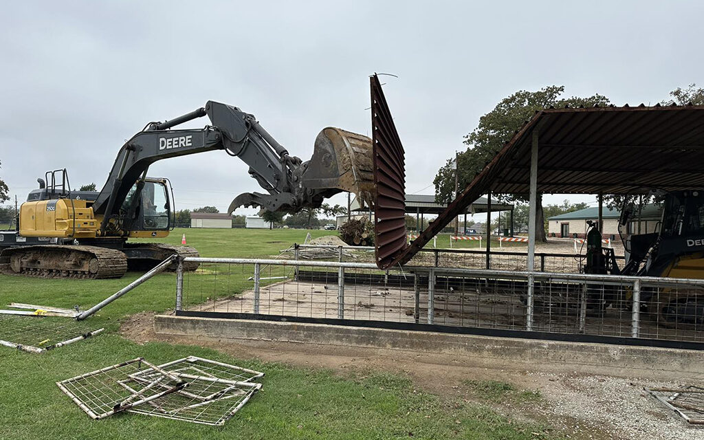 Work Begins with Hog Pen Renovation at the Fairgrounds