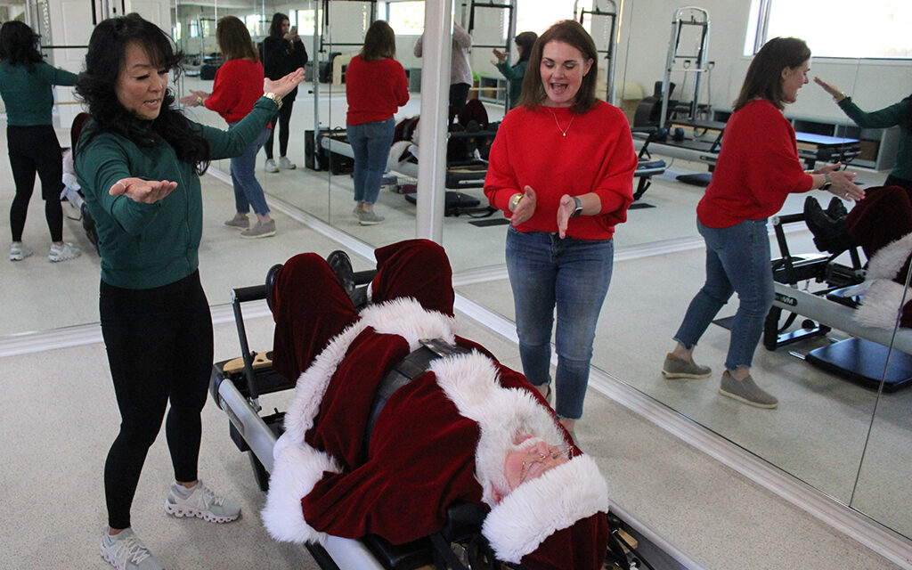 Santa says, ‘Pilates is great!’