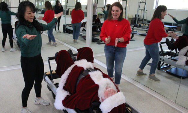 Santa says, ‘Pilates is great!’