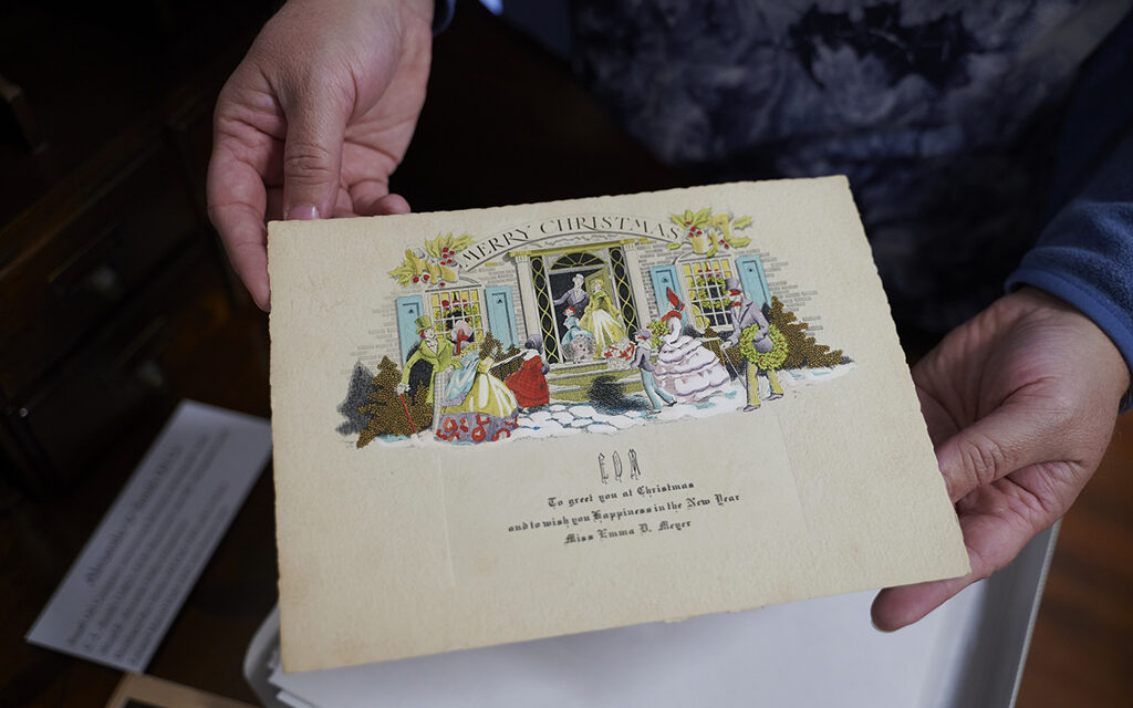 Unique Display Features Depression-Era Christmas Cards