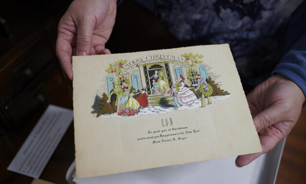 Unique Display Features Depression-Era Christmas Cards
