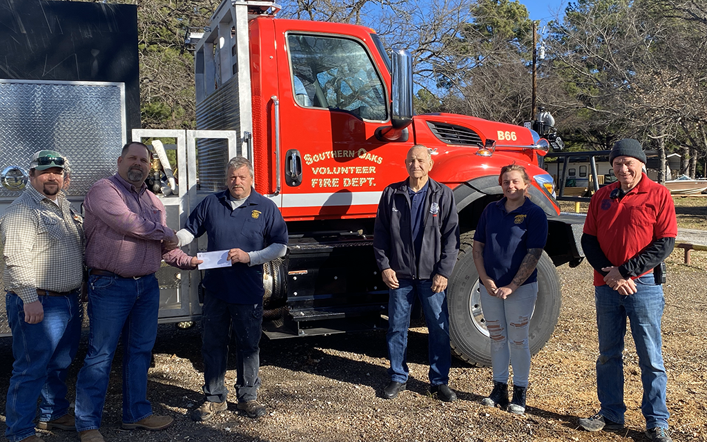 Southern Oaks VFD Accepts Donation from Calpine