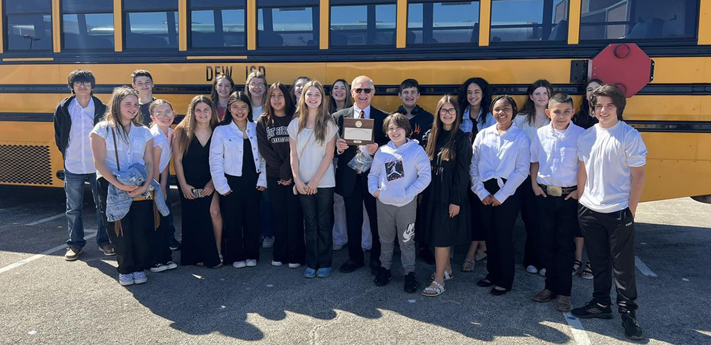 Dew Jr. High Band Brings Home Top Award in Sight Reading