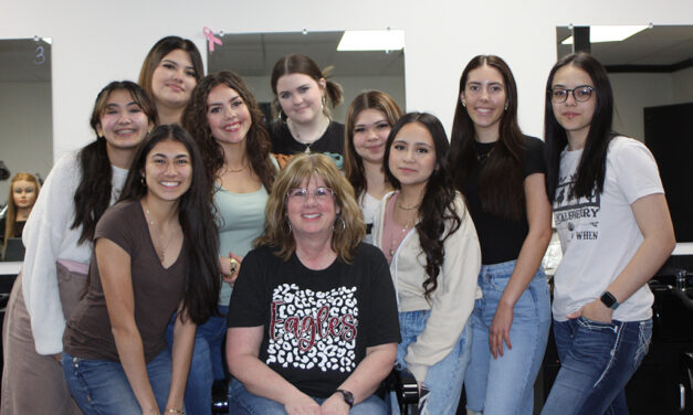 Lookin’ Good:  FHS Cosmetology Students Prepare for Skills Test