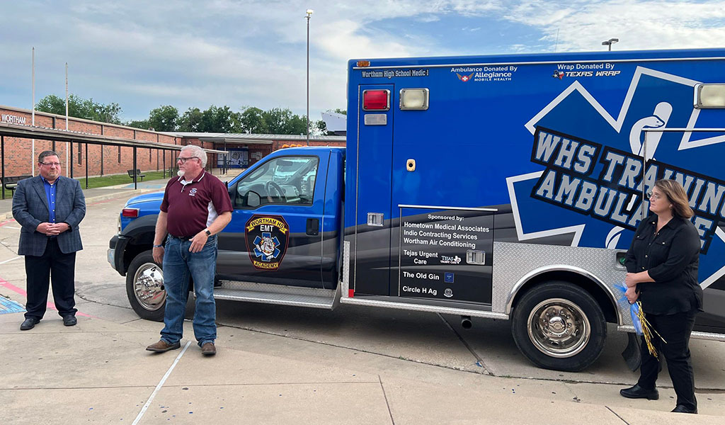 WHS Hosts Pining Ceremony & Ambulance Dedication for Health Careers Academy