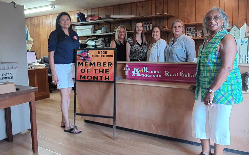 Rachel Anderson Real Estate Recognized as Teague’s Business of the Month