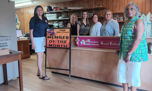 Rachel Anderson Real Estate Recognized as Teague’s Business of the Month