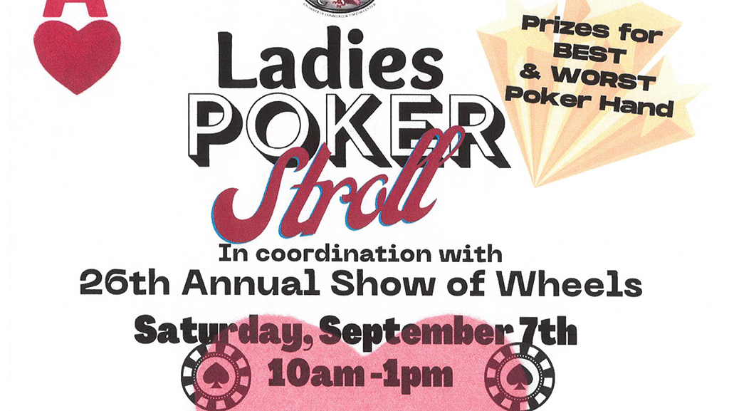 Play Poker and Shop Local in Fairfield in September