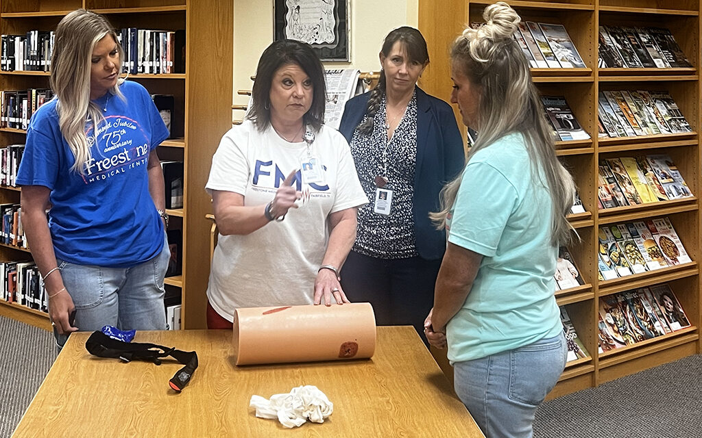 ‘Stop the Bleed’ workshop presented to Fairfield ISD