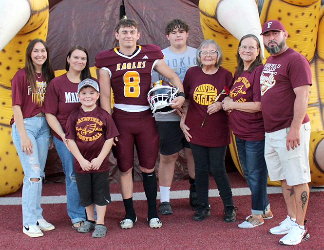 FHS Celebrates Senior Night with Family at Eagle Field