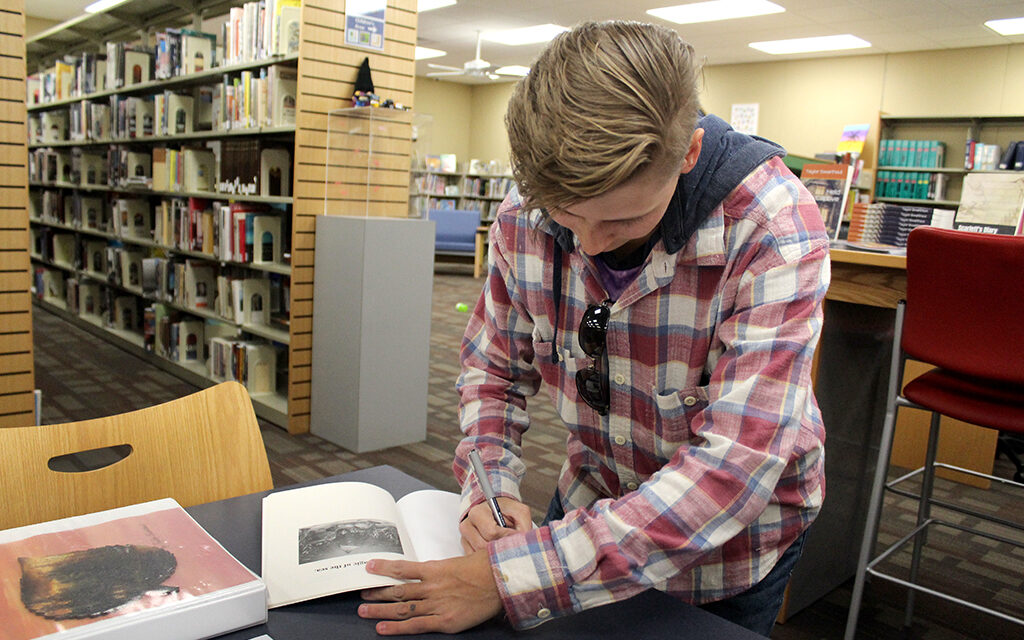 Author Taylor Swarthout Meets Library Patrons at Book Signing