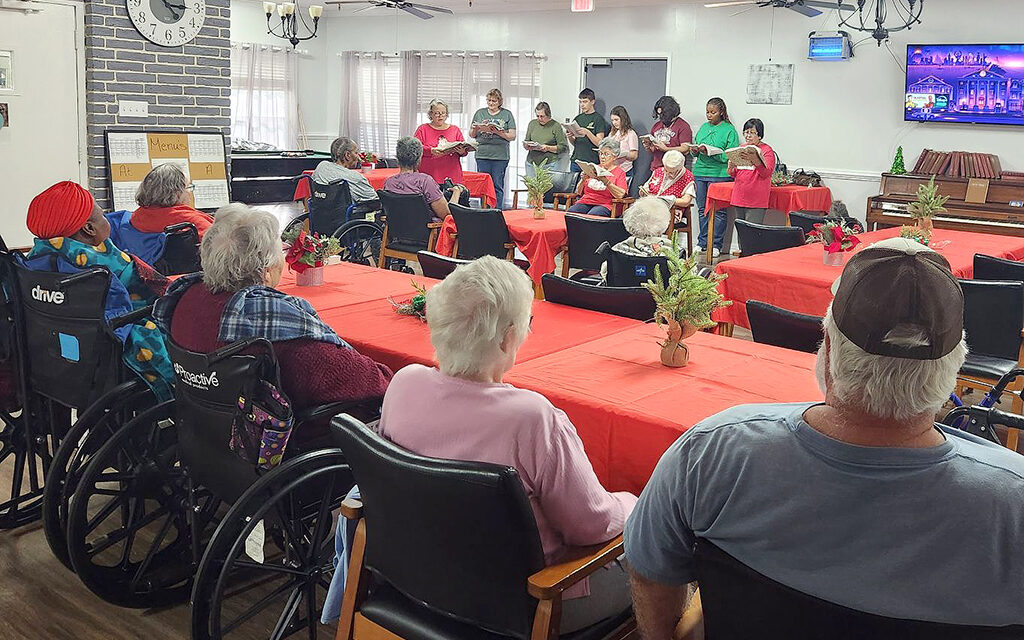 Spreading Good Cheer to Residents of Fairview Healthcare