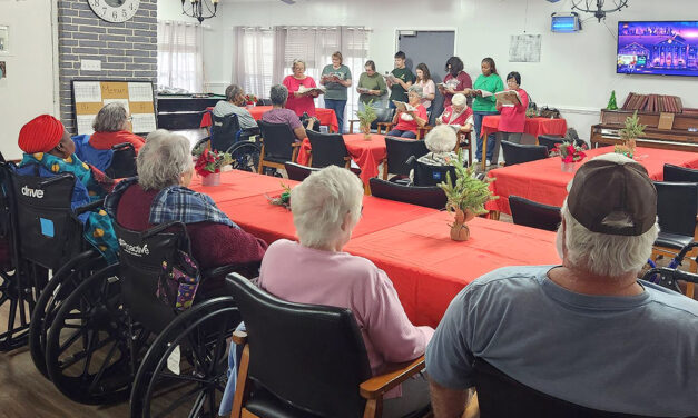 Spreading Good Cheer to Residents of Fairview Healthcare