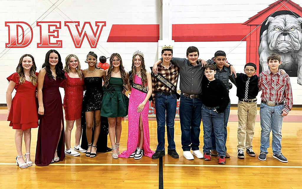 Crowned King & Queen at Dew ISD Homecoming