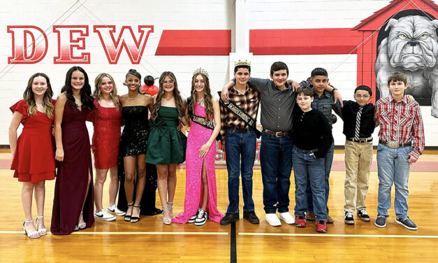 Crowned King & Queen at Dew ISD Homecoming